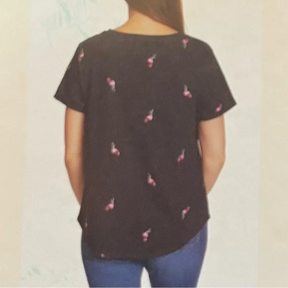 Vintage America Medium Weight Easy Fit Cotton Blend Embroidered Jersey Top - Picture 2 of 13